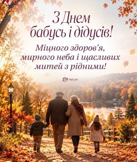 Вітаємо бабусь та дідусів: листівки до свята